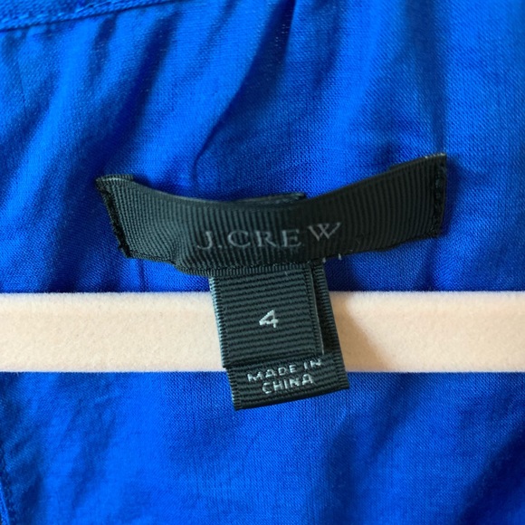 J. Crew linen! royal blue fit flare sundress #453 - Picture 5 of 6